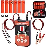Universal Fuel Injector Cleaning Tool Kit, 6 Sizes Cleaning Adapters, 8 Pulse Modes, 12V/5V Injector Tester, 4 Output Power U