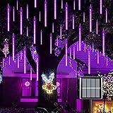 YEGUO Purple Christmas Lights Outdoor, 8 Tubes 144