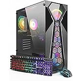STGAubron Gaming PC Desktop,R5 5500,RTX 2060 Super 8G,16G DDR4,1T SSD | Gaming Computer Tower for Streaming,Video Editing,Home,School,R5 up to 4.2GHz,ARGB Fan,WiFi 6,BT 5.2,4K DP,HDMI,Win11 Home