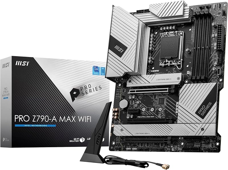 MSI PRO Z790-A MAX WIFI Motherboard ATX Intel 14th 13th 12th Gen LGA 1700 DDR5