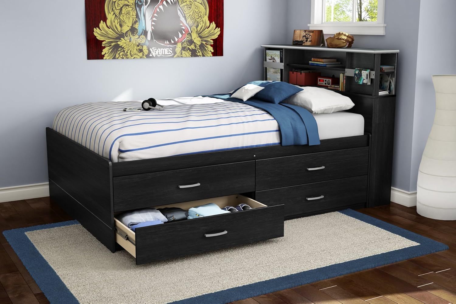 Amazon.  South Shore Cosmos Collection Full Size Bookcase 