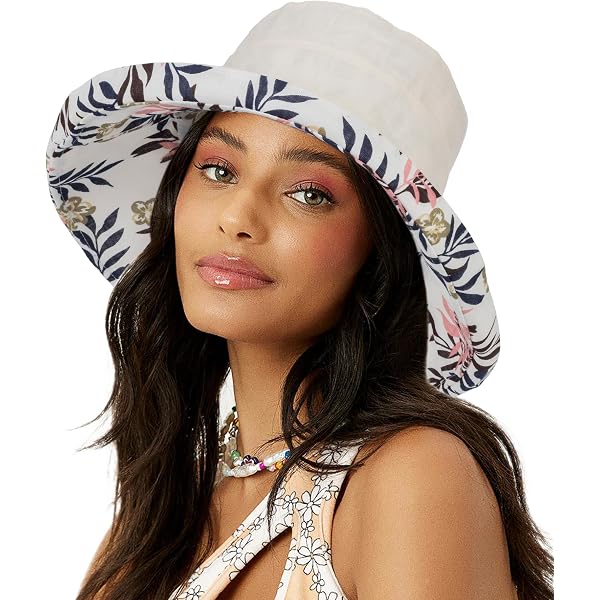 Reversible Double-Side Bucket Hat for Women, Outdoor Sun Hat JUENAWMIU Double-Side-Wear Reversible Bucket Hat Outdoor Hot  main image 4