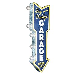Big Daddy's Garage Double-Sided Marquee Sign With