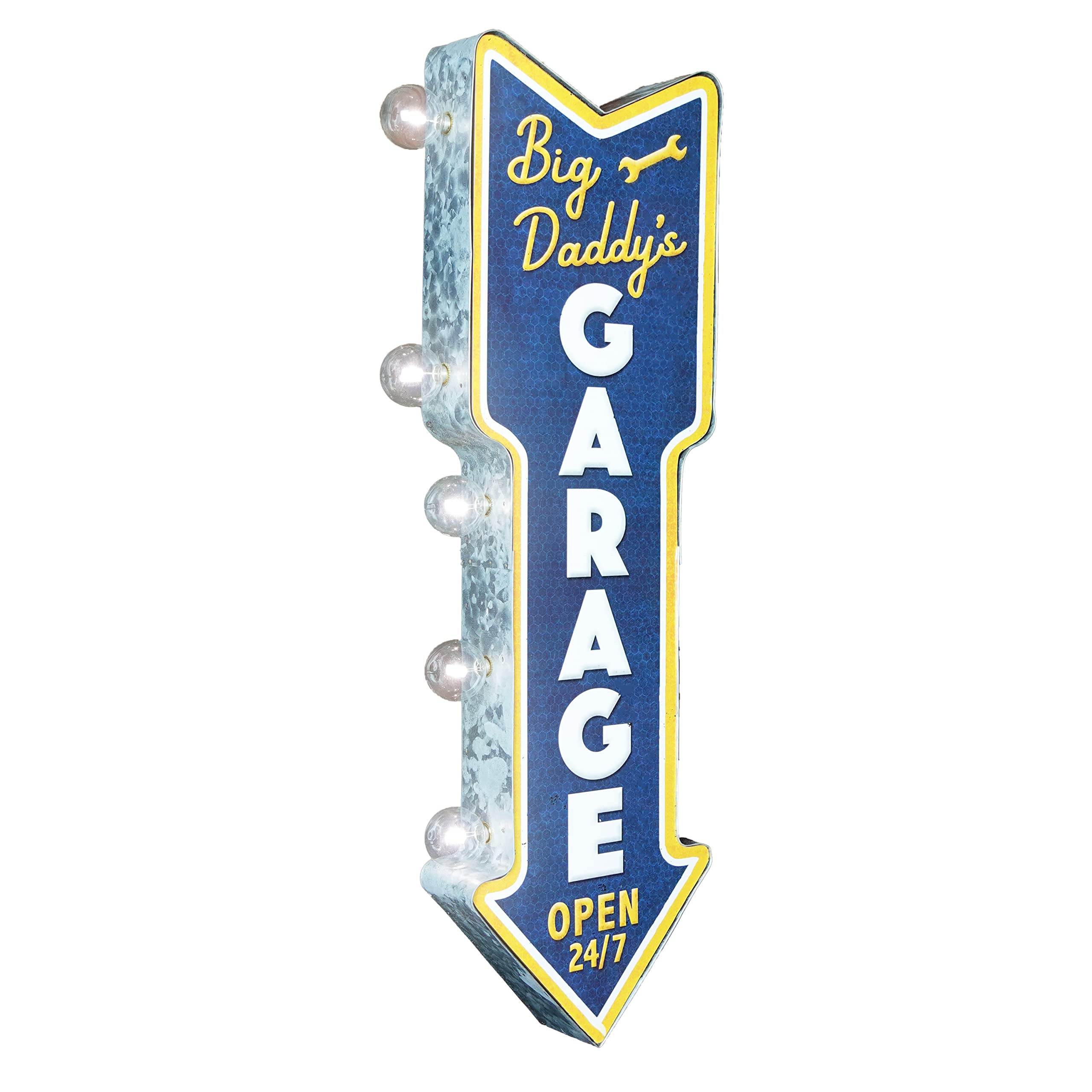 Big Daddy's Garage Double-Sided Marquee Sign With