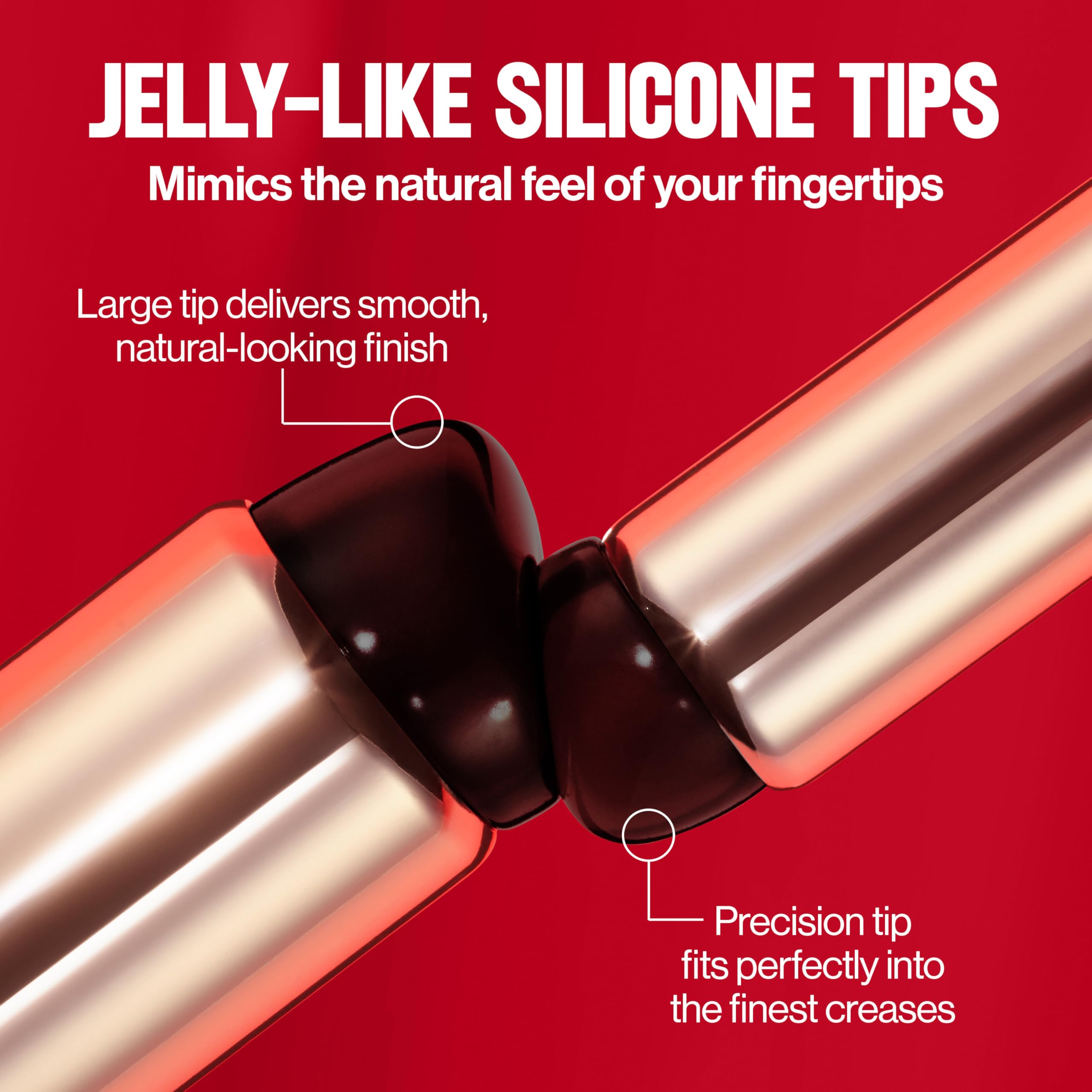 Revlon Dual Ended Jelly Makeup Blender Tool, Silicone Makeup Applicator for Blush, Bronzer, Concealer, Contour, Eyes, and Lips, 1 count