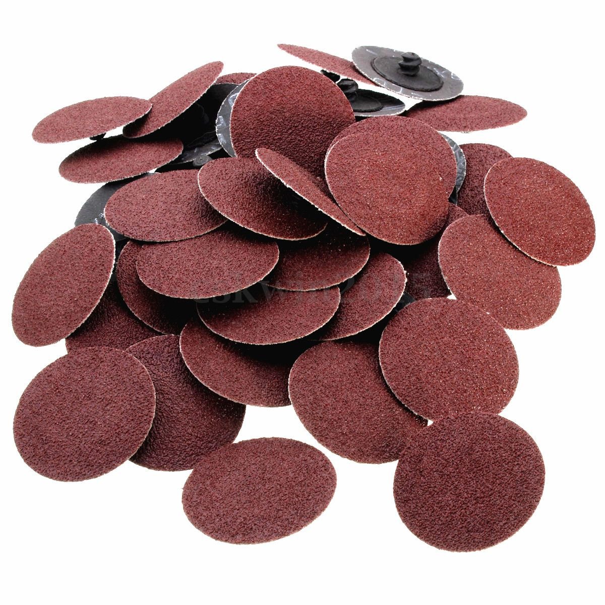 50 Pieces 2 inch 60 Grit Roll Lock Sanding/Grinding Discs For Use