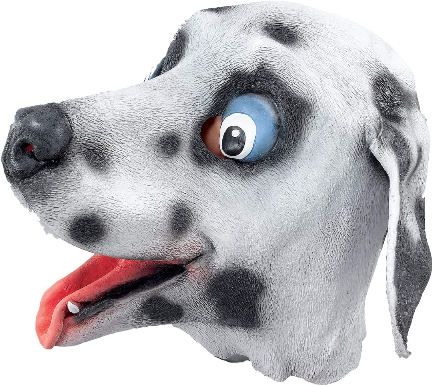 Adult Ladies Mens Dalmatian Dalmation Dog Rubber Full Face