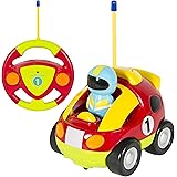 Best Choice Products Kids 2 Channel Beginner Remote Control Cartoon Racing Car