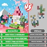 Annexfun Magnetic Blocks 100PCS Unicorn STEM Building Tiles Toys for Kids view 4