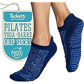 Tucketts Crew Closed Toes Non-Slip Grip Socks - Anti Skid Yoga, Barre, Pilates, Home & Leisure, Pedicure