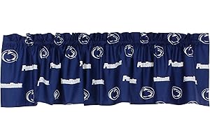 College Covers Everything Comfy Penn State Nittany Lions Printed Curtain Valance - 84" x 15"