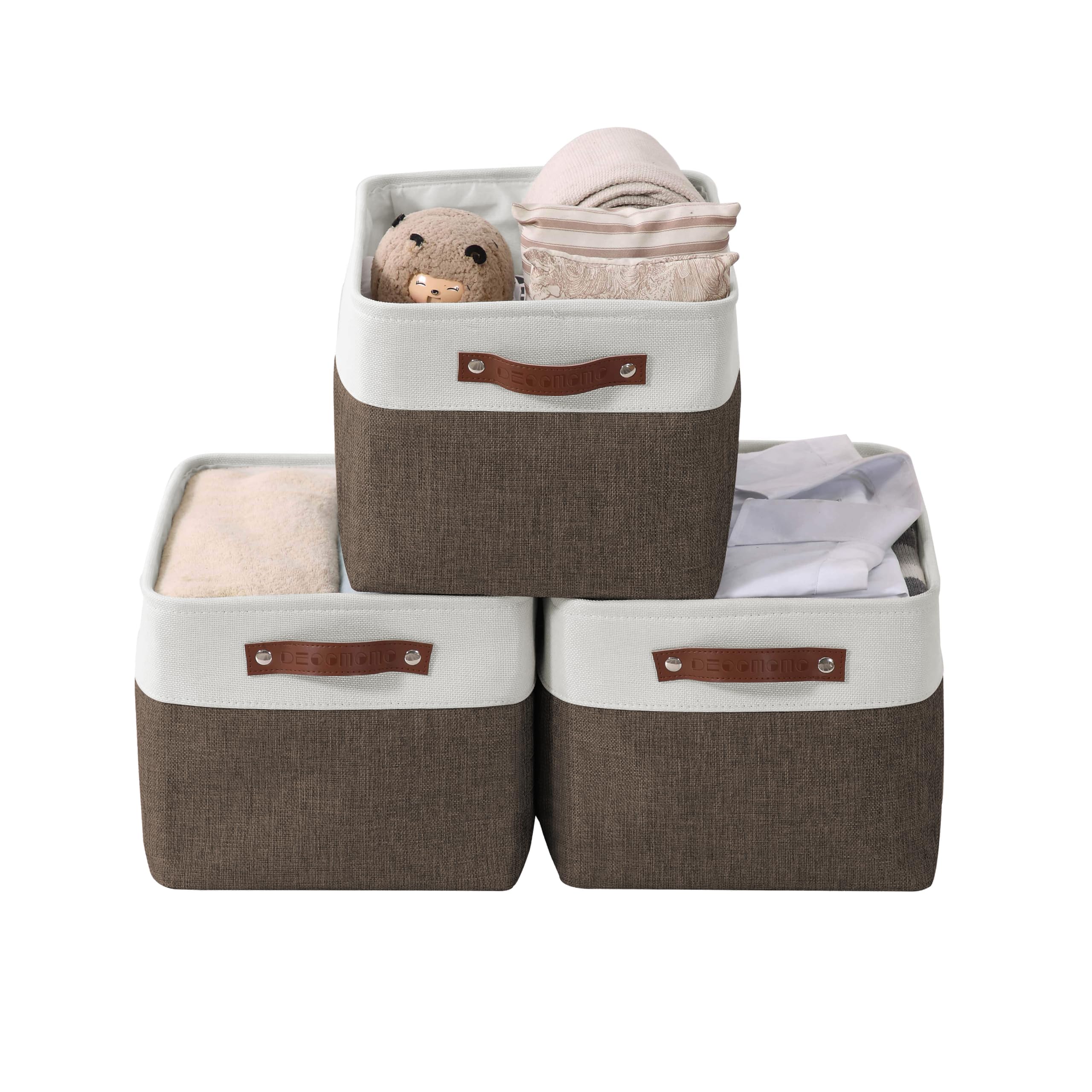 DECOMOMO Storage Bins Fabric Storage Baskets for