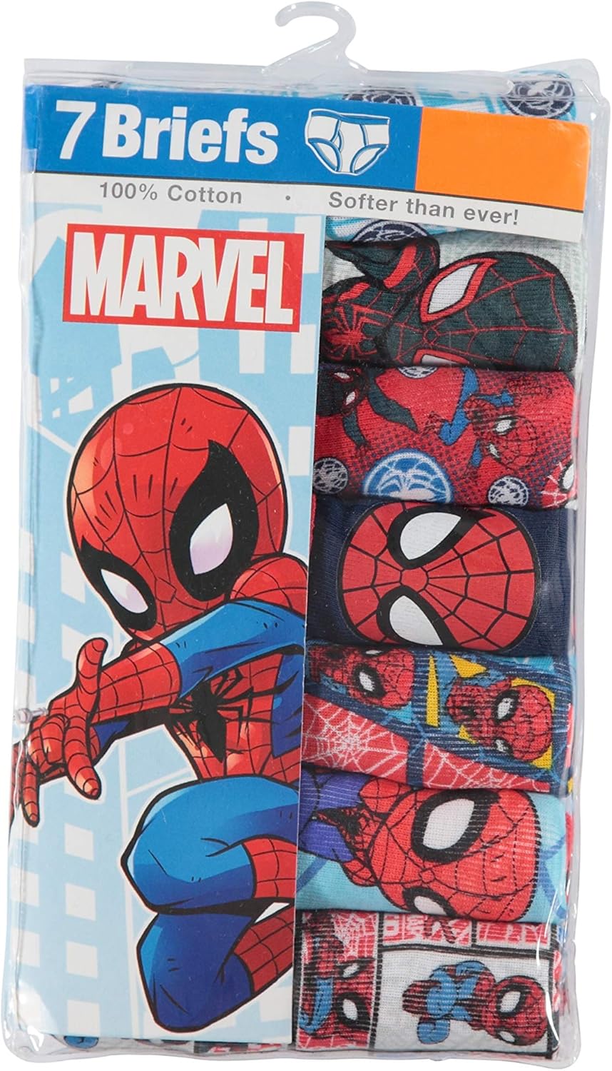 Marvel Little Boys' Spiderman Seven-Pack of Briefs: Clothing