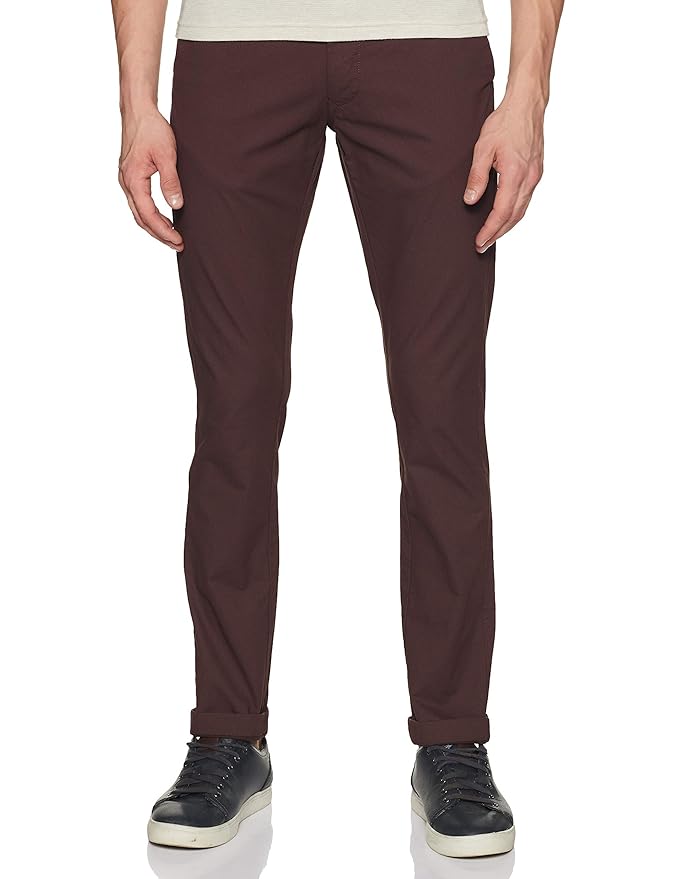 Buy Indian Terrain Men's Slim Fit Casual Trousers at Amazon.in