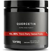 Ultra High Purity Quercetin Capsules 95%+ Highly Purified and Bioavailable | 1000mg Per Serving &ndash; 120 Capsules Quercetin Supplement