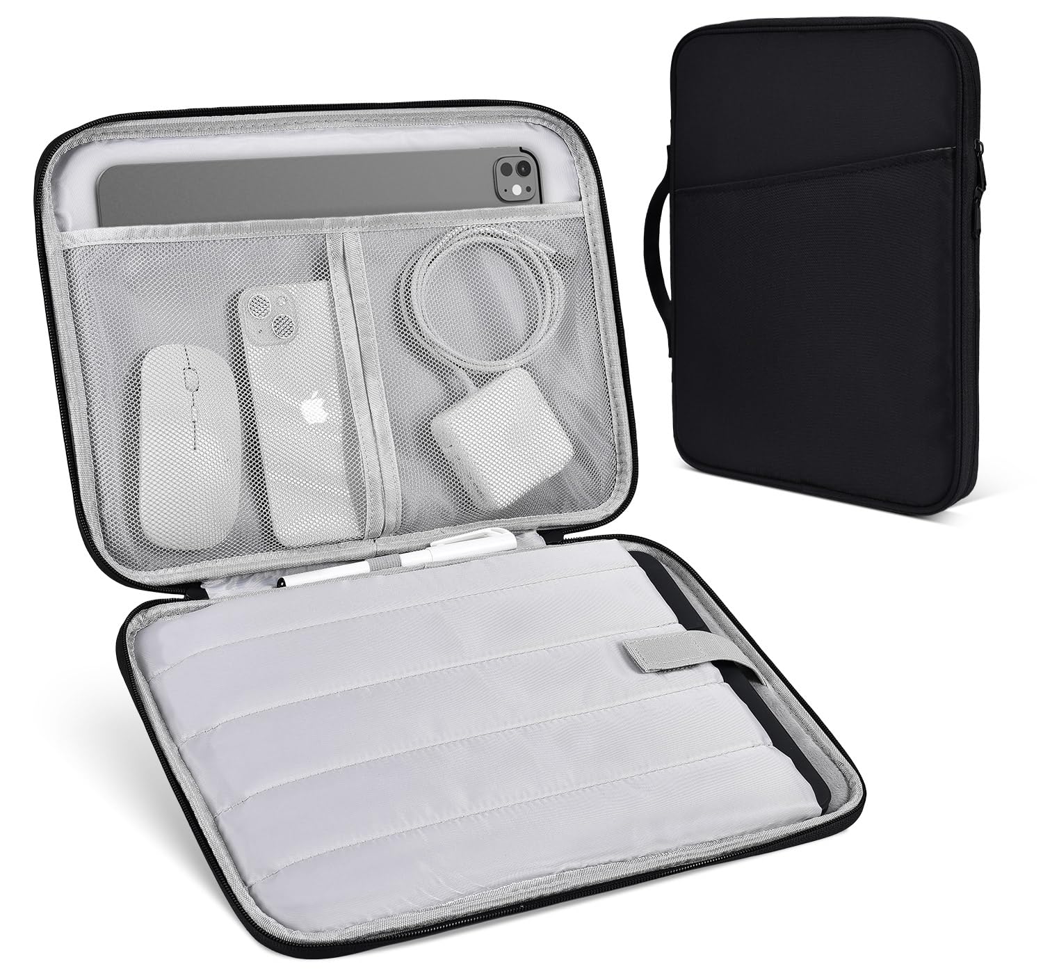 Photo 1 of 13 inch Surface Sleeve Case for 13-inch New Surface Pro 11th Copilot+PC, Pro 10/9/8/X, Shockproof Protective Padded Carrying Travel Bag, Black