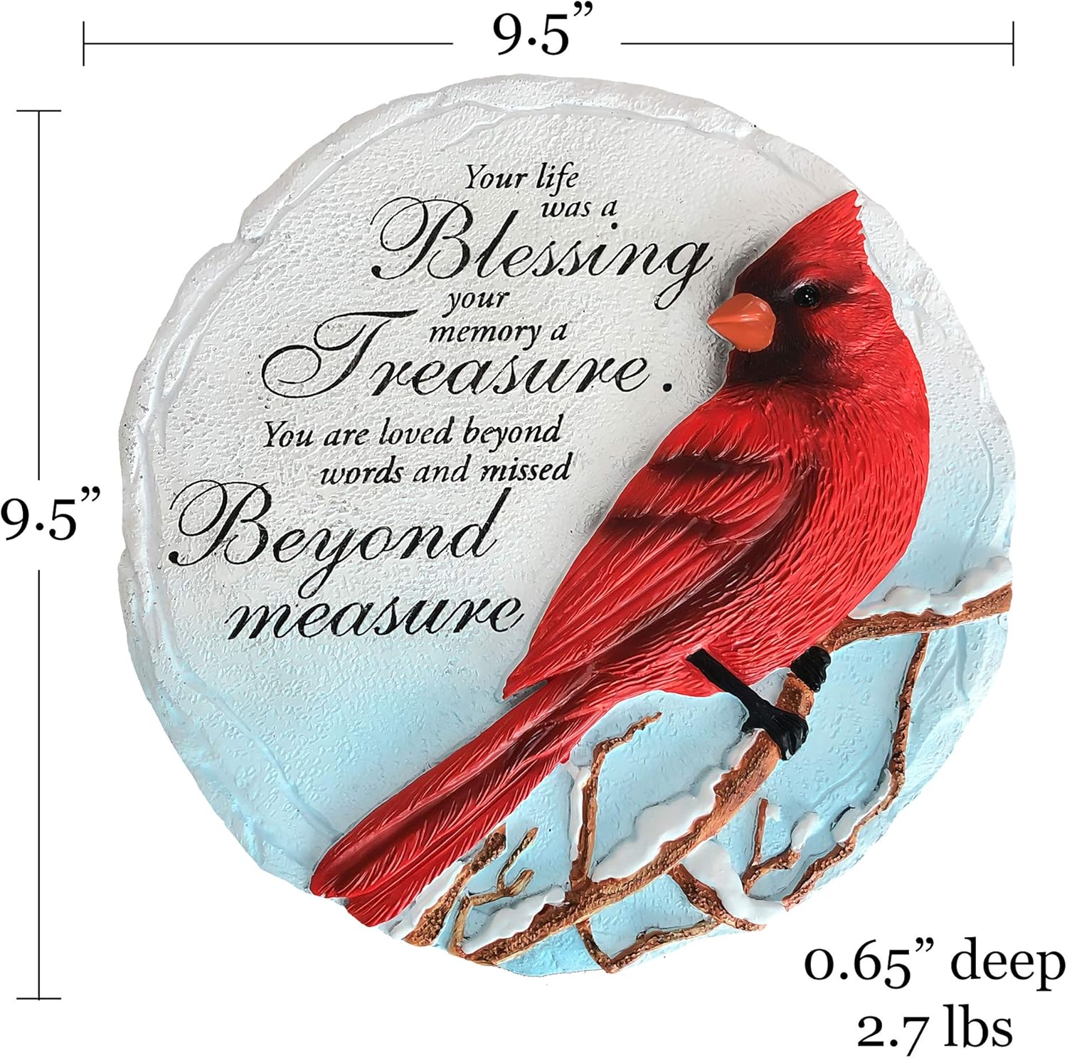 Spoontiques, Inc 13399 Cardinal Stepping Stone, Multicolored : Garden & Outdoor