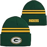 NFL Kids Youth 8-20 Official Cold Weather Striped Cuffed Knit Beanie Hat