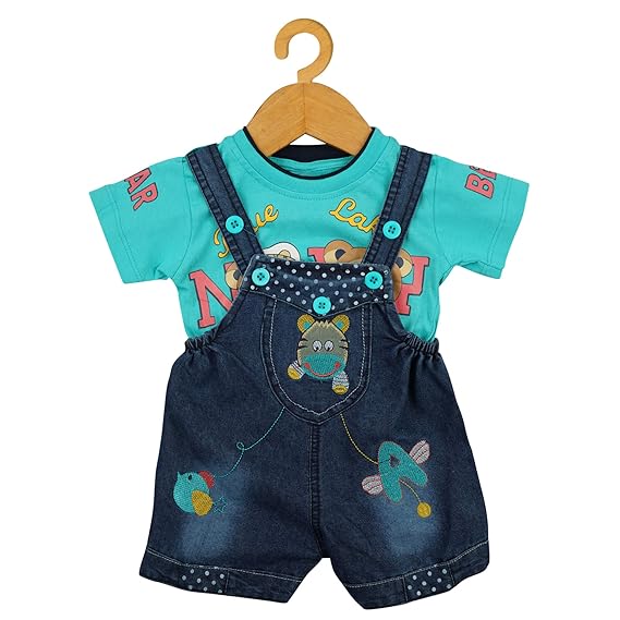 baby girl cotton dungarees