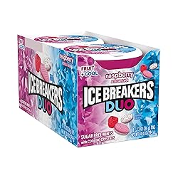 ICE BREAKERS Duo Fruit Plus Cool Raspberry Flavored