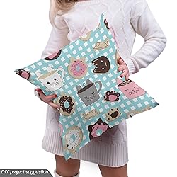 Ambesonne Cat and Mouse Fabric by The