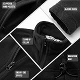 33,000ft Womens Fleece Jacket Full Zip Lightweight Breathsble Black S view 4