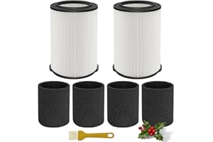 LVJUSEN VF4000 Filter Replacement for Rigid Shop Vac Filters/ 5-20 Gallon Rigid Vacuum Filter / 6-9 Gallon Husky Vacuum, with