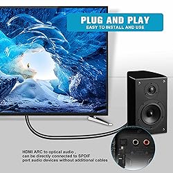 192KHz HDMI ARC to Optical Audio Converter for TV