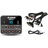 Alesis Turbo Drum Module with Cable Snake and Silverline Audio 10ft Auxiliary Cable Bundle