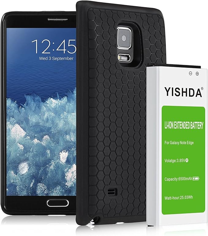 YISHDA Note Edge Battery, 6500mAh Extended Replacement Amazon.co.uk