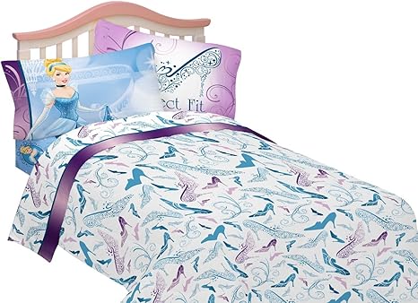 Amazon Co Jp Disney ディズニープリンセス シンデレラ ベッドカバー カバーリングセット シーツ2枚 枕カバー ホーム キッチン