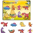 PicassoTiles Magnet Tiles Building Blocks 8 Dinosaur Magnetized Action Figures Compatible Magnetic Construction Build and Play Tile Accessory Toy STEAM Educational Learning Toys Kids Ages 3+ PTA23