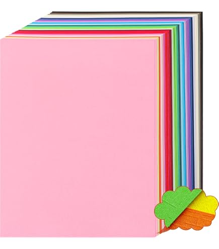Recollections Card Stock, Shimmer Finish, Assorted Colors, 8.5in X 11in 25 Sheets