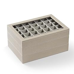 Vee Stackable Jewelry Trays Organizer with