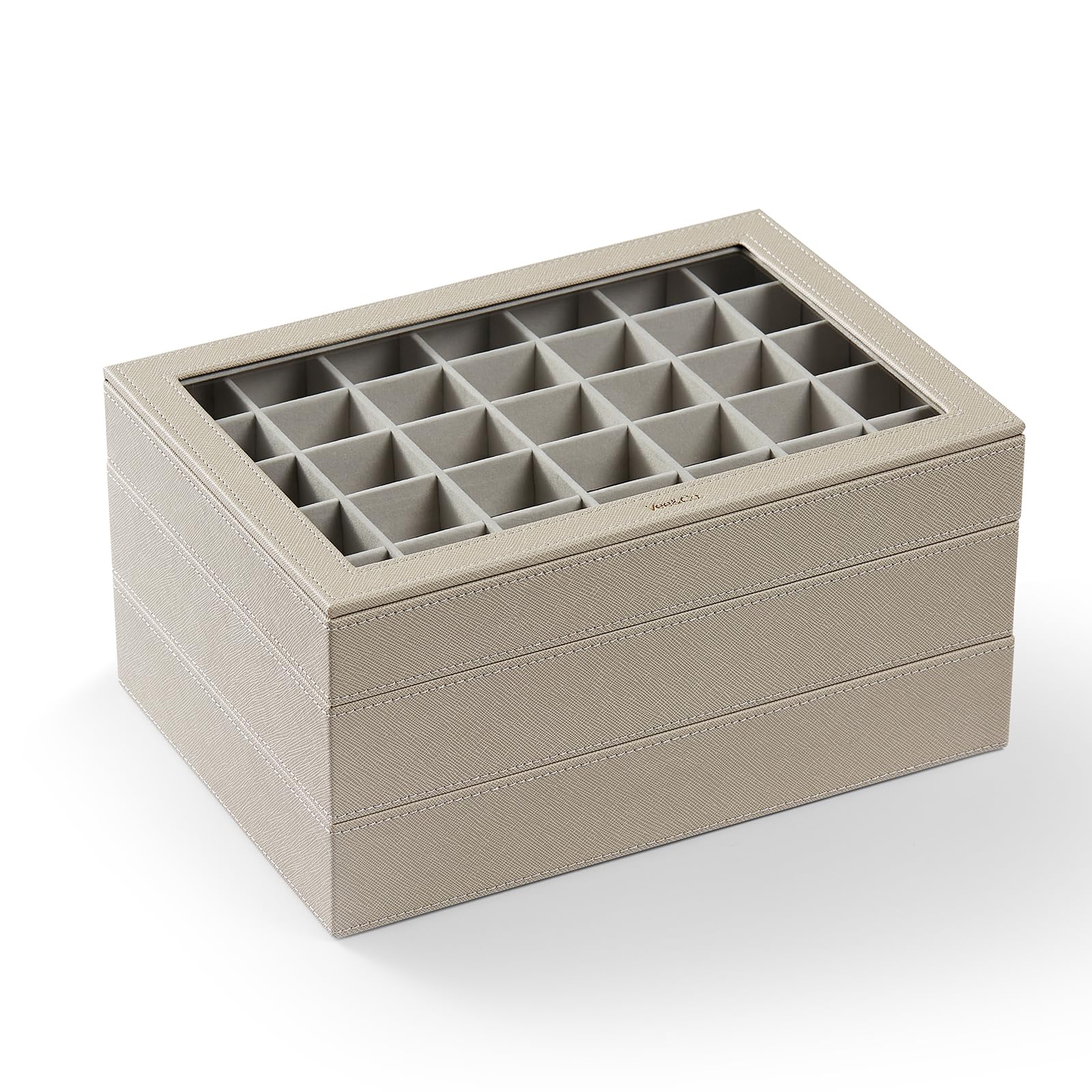 Vee Stackable Jewelry Trays Organizer with