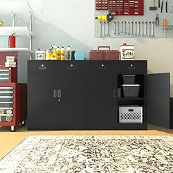 TaskStorz Metal Garage Storage Cabinets，Metal