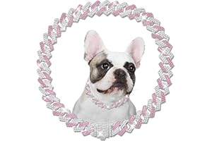 KOLODOGO Metal Diamond Dog Chain Dog Training Chain with Secure Buckle Pet Collars for Large Medium Dogs