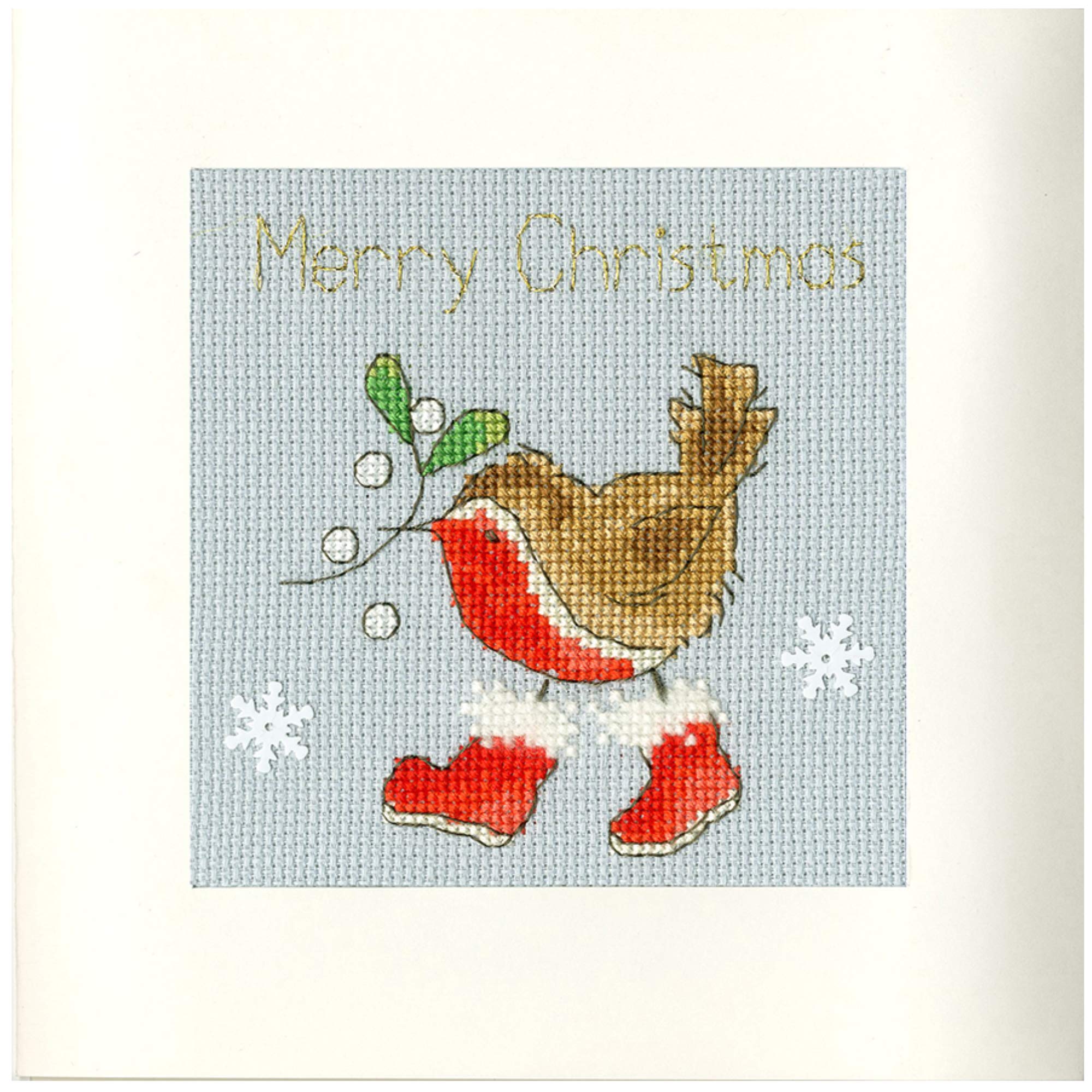 Bothy Threads Cross Stitch Card Kit - Step Into Christmas