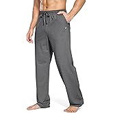 Pudolla Men's Tall Sweatpants 32"/34"/36" Long Inseam Cotton Yoga Pants Athletic Lounge Casual Pants for Men with Pockets