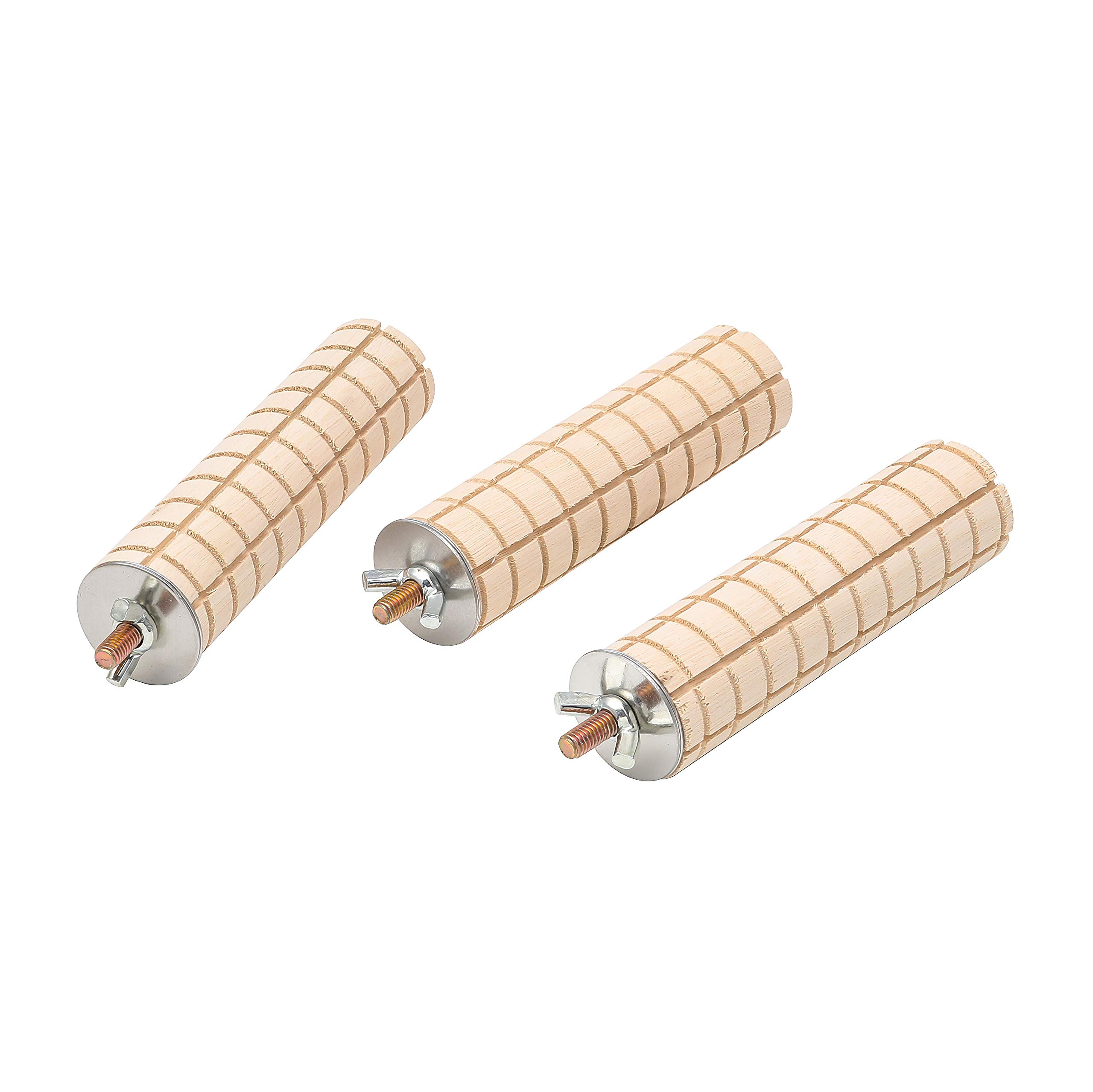 Kingsie かじり木 コーン型 3個セット ハムスター ウサギ 小動物 噛むおもちゃ 止まり木 インコ 鳥のおもちゃ ペット用品商品画像