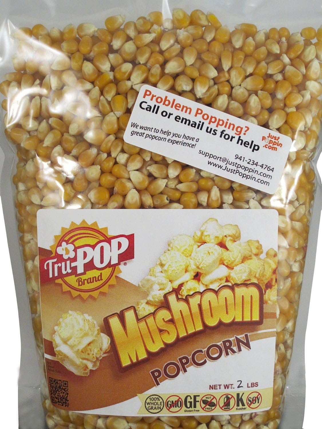 Mushroom Popcorn Kernels 20 Lbs - Just Poppin Brand