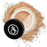 Dermaflage Mineral Powder Foundation - Full Coverage, Talc-Free & Lasting Matte Finish - Natural Ingredients with Antioxidants - Safe for Sensitive Skin & Made in USA - Bronze Medium