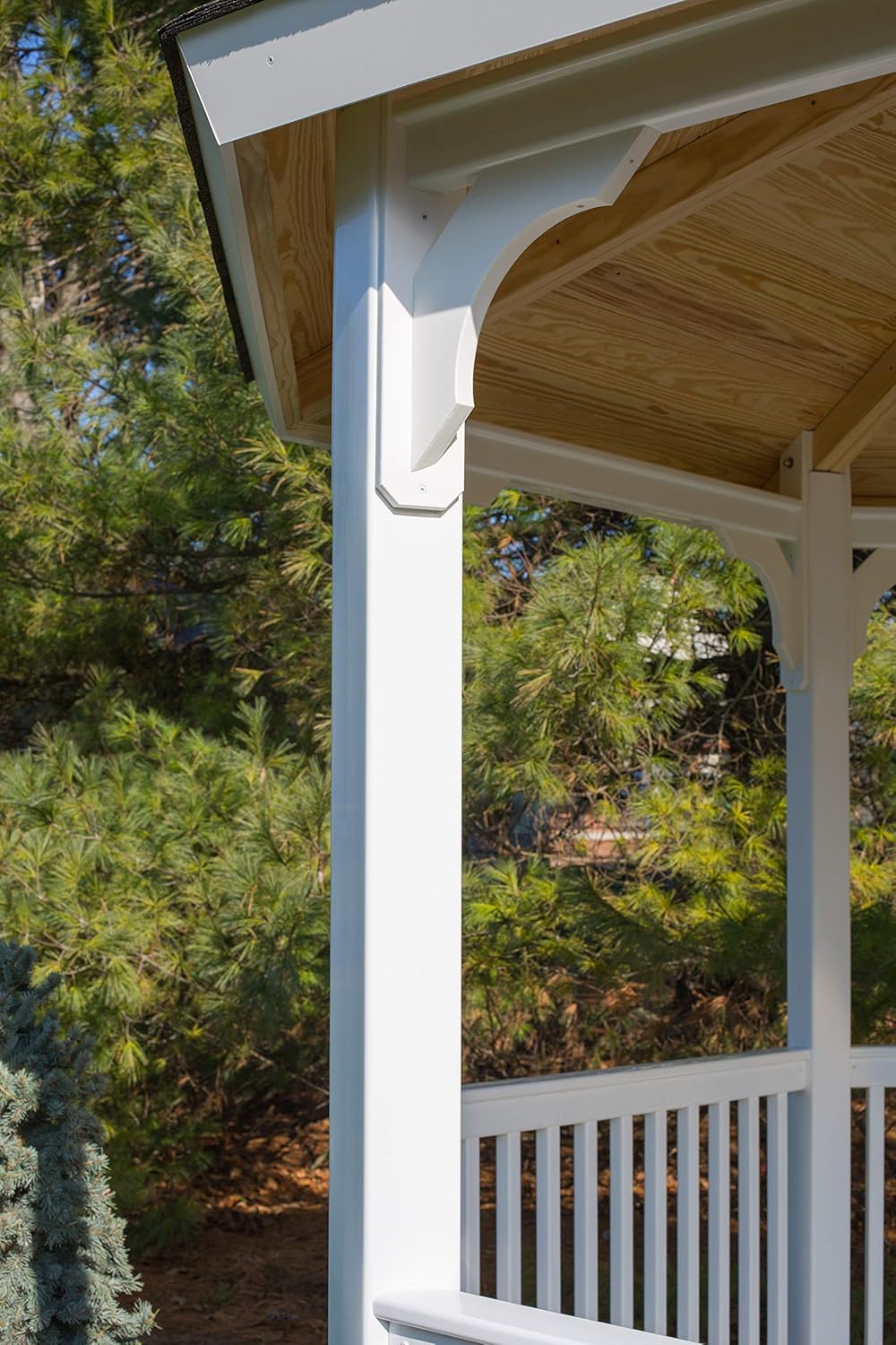 adjustable shade pergola 8 x 8 on Amazon Com 12 Vinyl Octagon Gazebo Kit With Floor Garden Outdoor