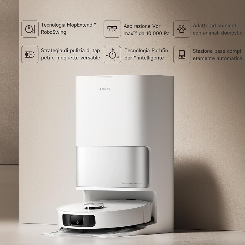 L10s Ultra Gen 2 Robot Aspirapolvere, Aspirazione 10.000 Pa