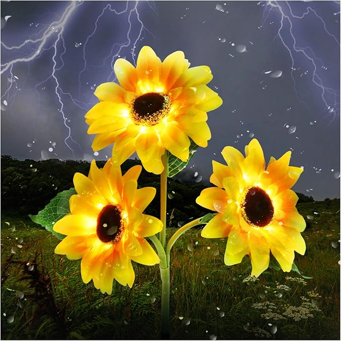 solar sunflower lights amazon