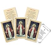 Anima Christi Prayer Card - Laminated Anima Christi Holy Card, The Lord's Prayer Card - 5 Sacred Heart of Jesus Christ Prayer Cards - Total 6 Items