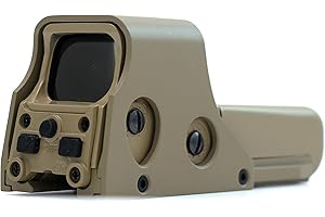 Bravary Holographic Sight 551 552 553 556 558 Red Green Dot Holo Sight Metal Scope 10 Levels Brightness Adjustment Holographic Sight