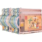 TrueLux 10 Pack Colored Mesh Zipper Pouch Bags, Double-Layer Nylon Puzzle Building Block Sets Toy Storage & Organization, Breathable See Through A4 Zipper Pouch with Handle for School Games