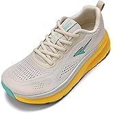 KDN Men's Wide Toe Box Shoes Cushioned Road Running Shoes Non Slip Mens Walking Sneakers for Wide Feet Comfortable Athletic Gym Workout Shoes Wide Width