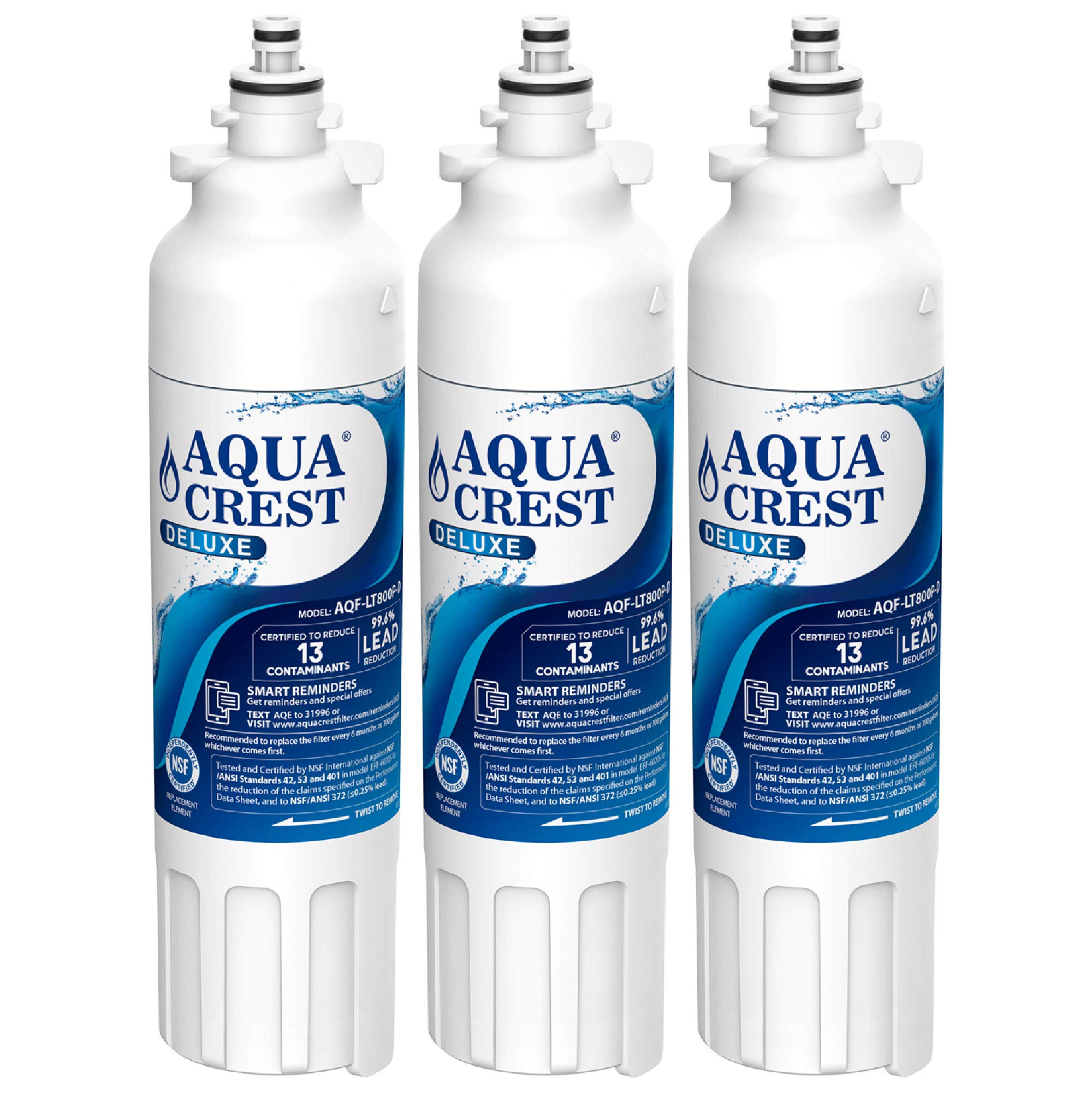AQUACREST NSF 401, 53&42 ADQ73613401 Refrigerator Water Filter